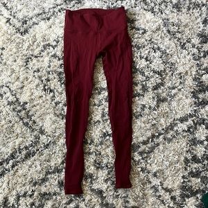 Lululemon Yoga Pants with Mesh side detail